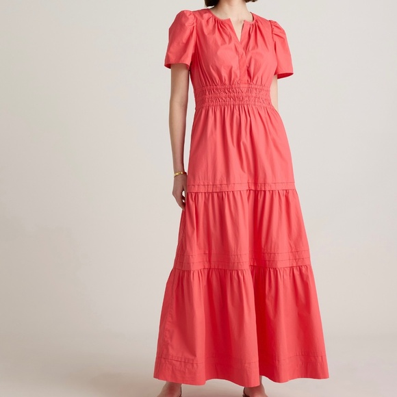 Quince Dresses & Skirts - NWT - Quince 100% Organic Poplin Cotton Tiered Maxi Dress
